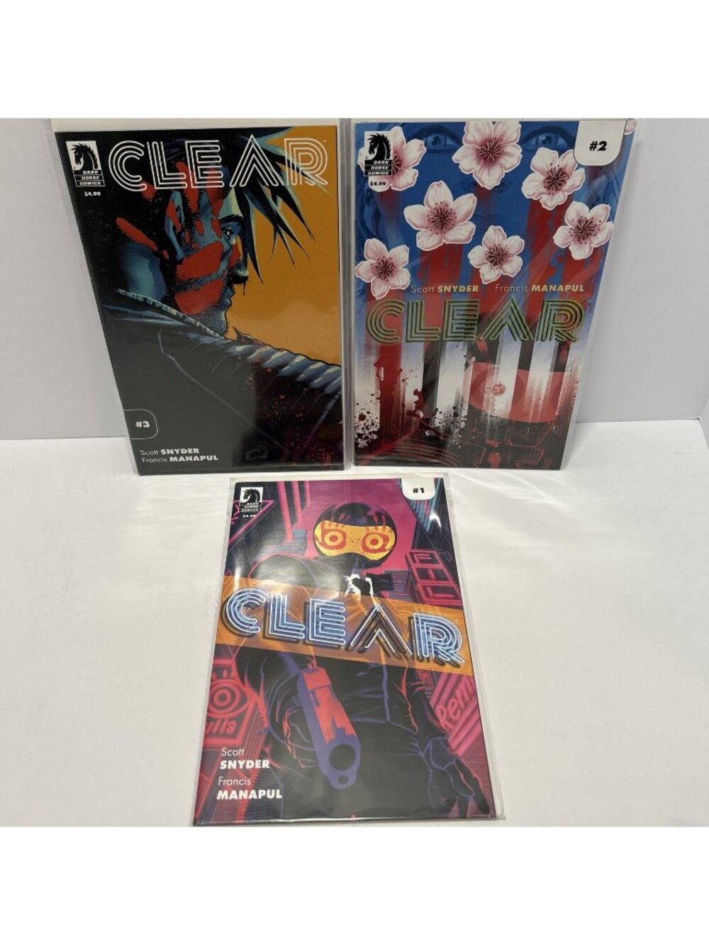 Dark Horse Comics Clear #1 #2 #3 Scott Snyder Francis Manapul Comic Book